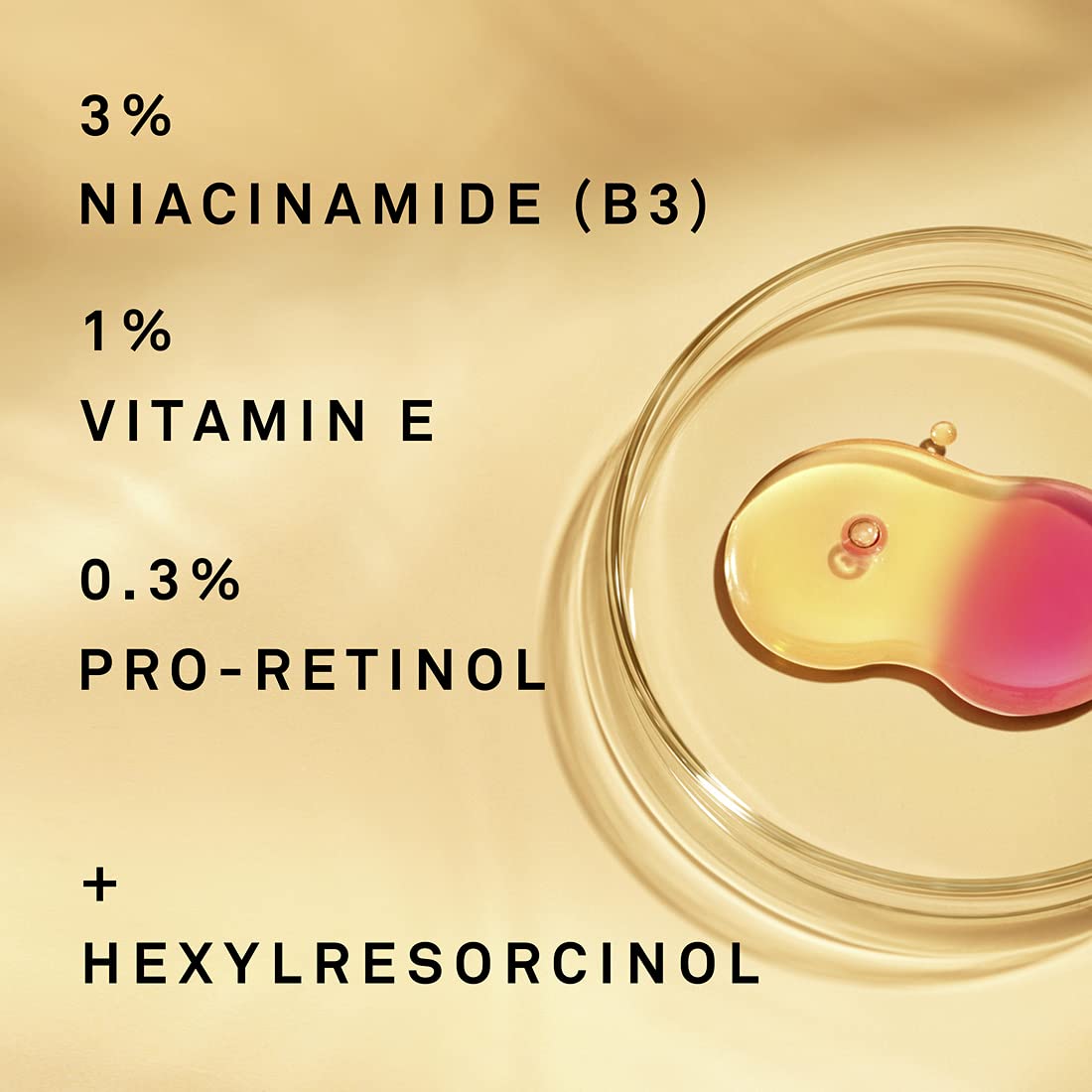 Mele Incluso las manchas oscuras reducen visiblemente las manchas oscuras, el tono desigual y los signos del suero de control del envejecimiento con niacinamida, vitamina E y Pro-Retinol 1 onza
