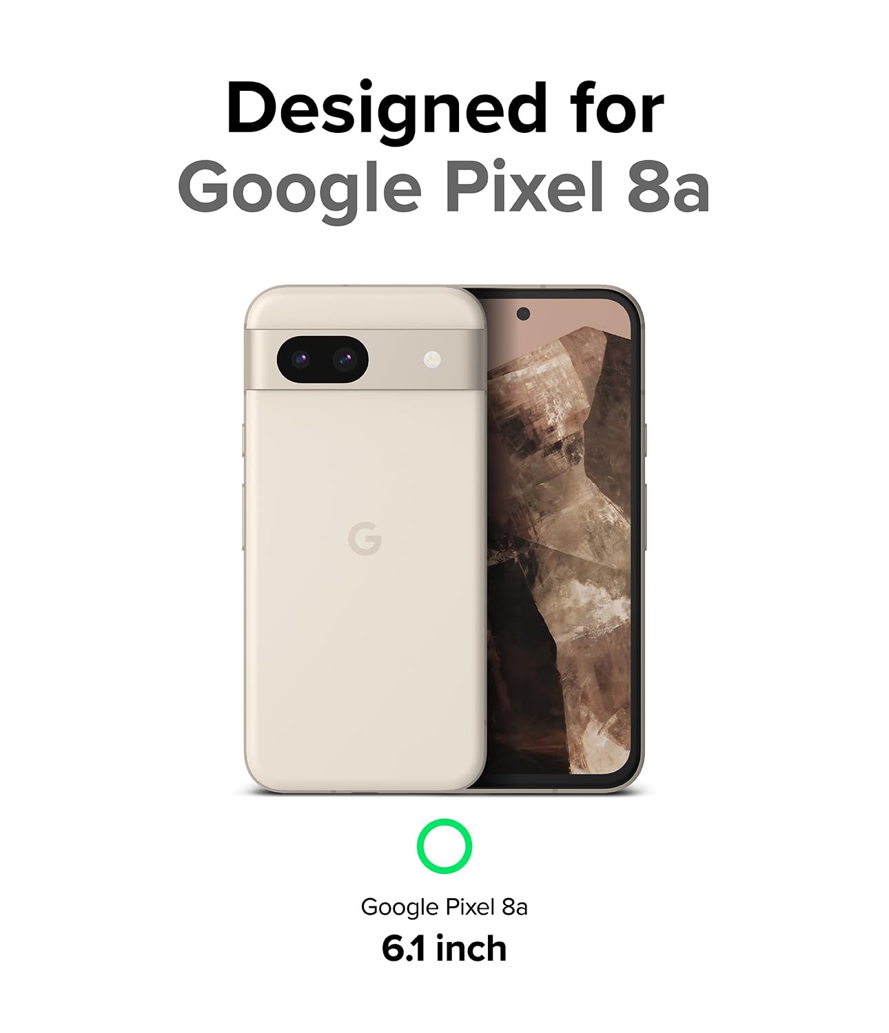 Funda TPU Antideslizante Ringke Onyx Dark Green Compatible con Google Pixel 8a Anti Huella Dactilar