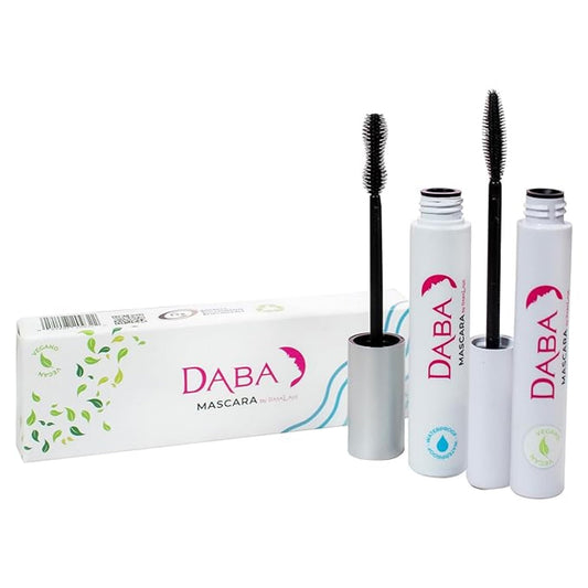 DABALASH Daba Duo – Waterproof Mascara & Gentle Vegan Mascara – Length & Volume for Lashes – Very Black – 0.45 oz & 0.3 oz