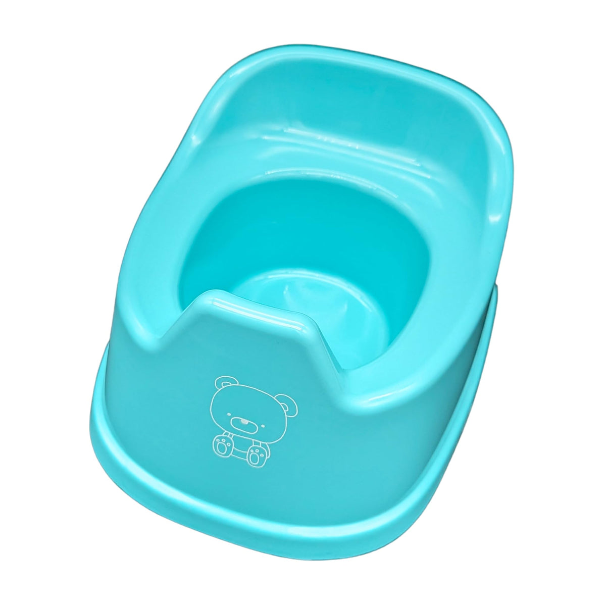 The Baby Potty - Mini orinal | Entrenamiento temprano | Comunicación de eliminación | Portátil y ligero | Promueve la independencia | Inodoro de entrenamiento infantil (turquesa)
