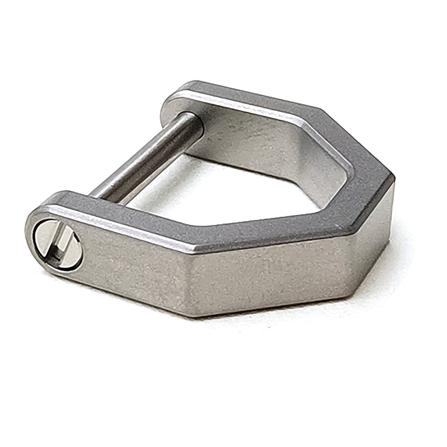Llavero de titanio en forma de D con grillete de tornillo, llavero de llave de coche, hebilla D para llavero (pequeño)
