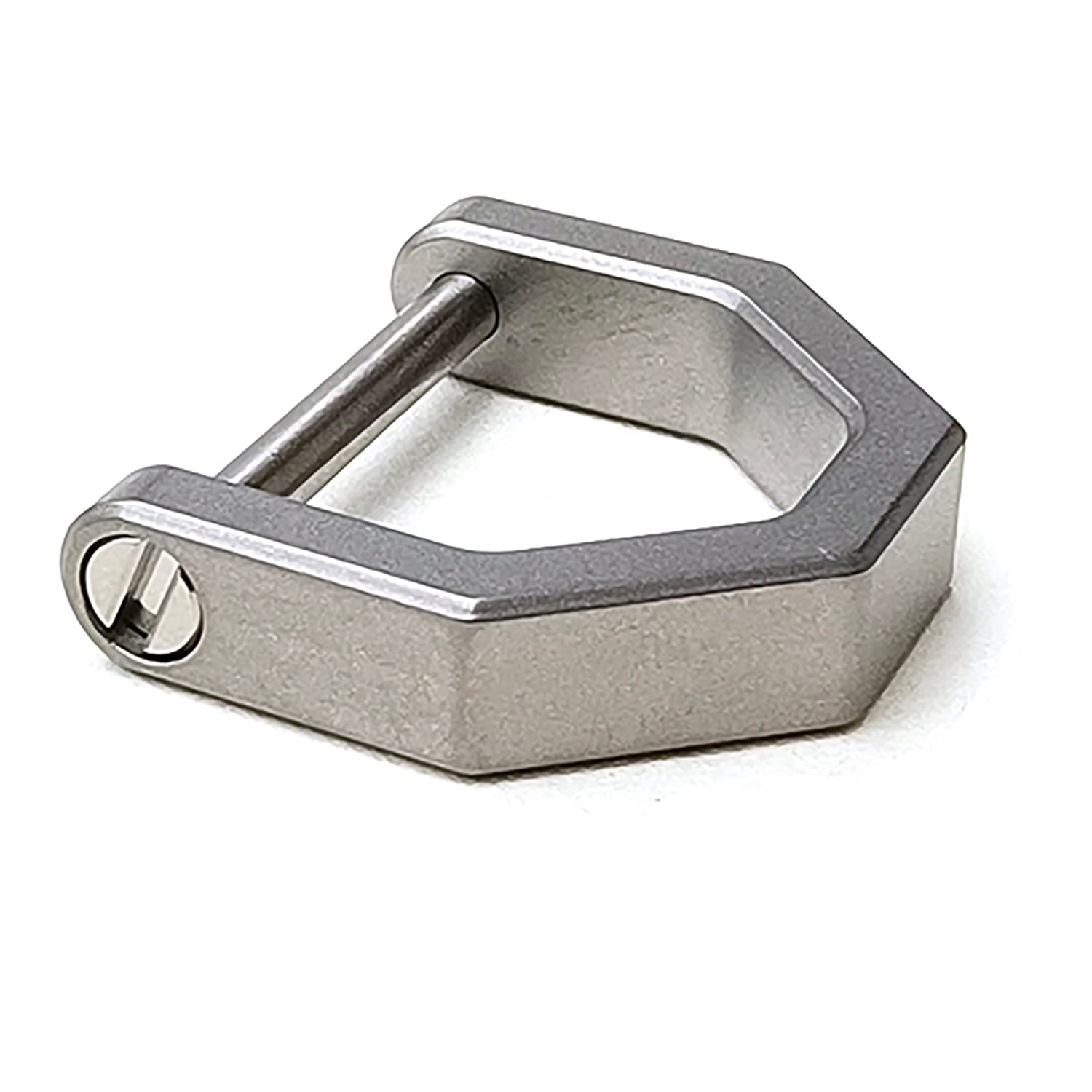 Llavero de titanio en forma de D con grillete de tornillo, llavero de llave de coche, hebilla D para llavero (pequeño)