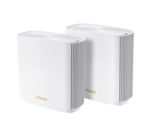 ASUS ZenWiFi XT9 AX7800 Tri-Band WiFi6 Mesh WiFiSystem (paquete de 2), 802.11ax, hasta 5700 pies cuadrados y 6+ habitaciones, AiMesh, blanco (reacondicionado)