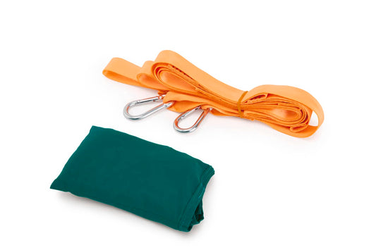 Hape Pocket Swing| Hamaca portátil Verde para niños, Silla oscilante para niños al Aire última intervensión, Mecanismo de fácil fijación para niños a Partir de 5 años, Capacidad de Peso de 200 Libras