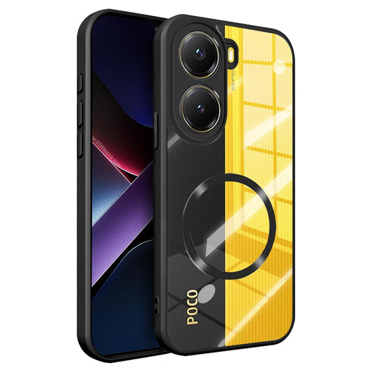 DABUNA YC Funda para Xiaomi Poco X7 Pro 5G Case, Protectora de Cámara Anticaída Ultra Delgada Cover, Anti-Amarillo Transparente Carcasa
