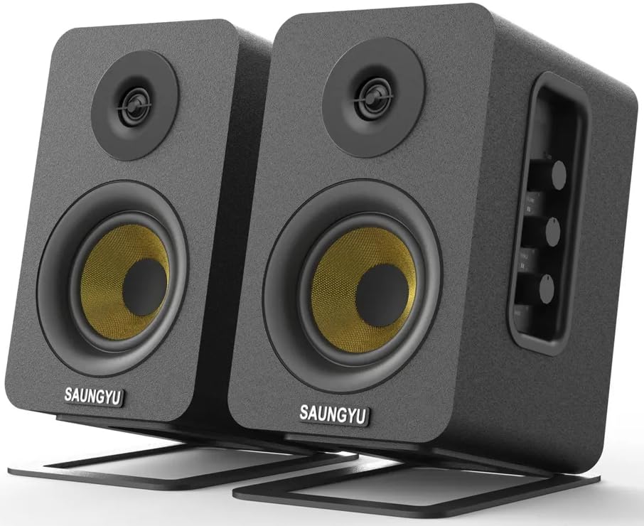 BLACK UNICORN Sistema de Audio con Sonido Envolvente con Subwoofer, Sonido Impactante, 40 W RMS, Graves Potentes, Entradas de 3.5 mm/RCA, PC/TV/Móvil/Tablet