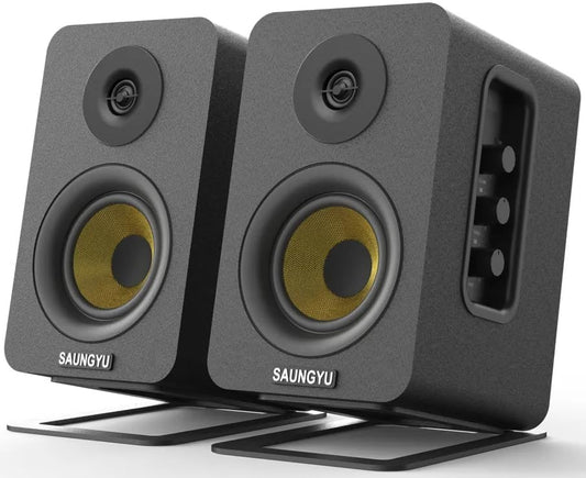 BLACK UNICORN Sistema de Audio con Sonido Envolvente con Subwoofer, Sonido Impactante, 40 W RMS, Graves Potentes, Entradas de 3.5 mm/RCA, PC/TV/Móvil/Tablet
