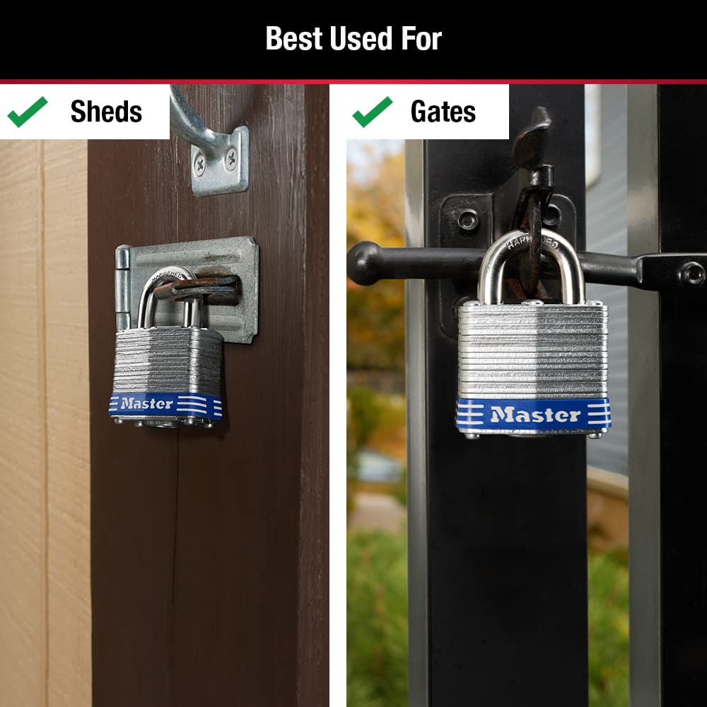 Candado de Acero Zincado Master Lock 4-Pack