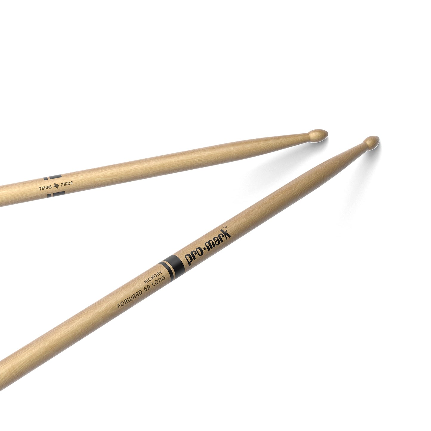 ProMark | Baquetas Classic Forward 5A Long Hickory, punta de madera ovalada, 1 par