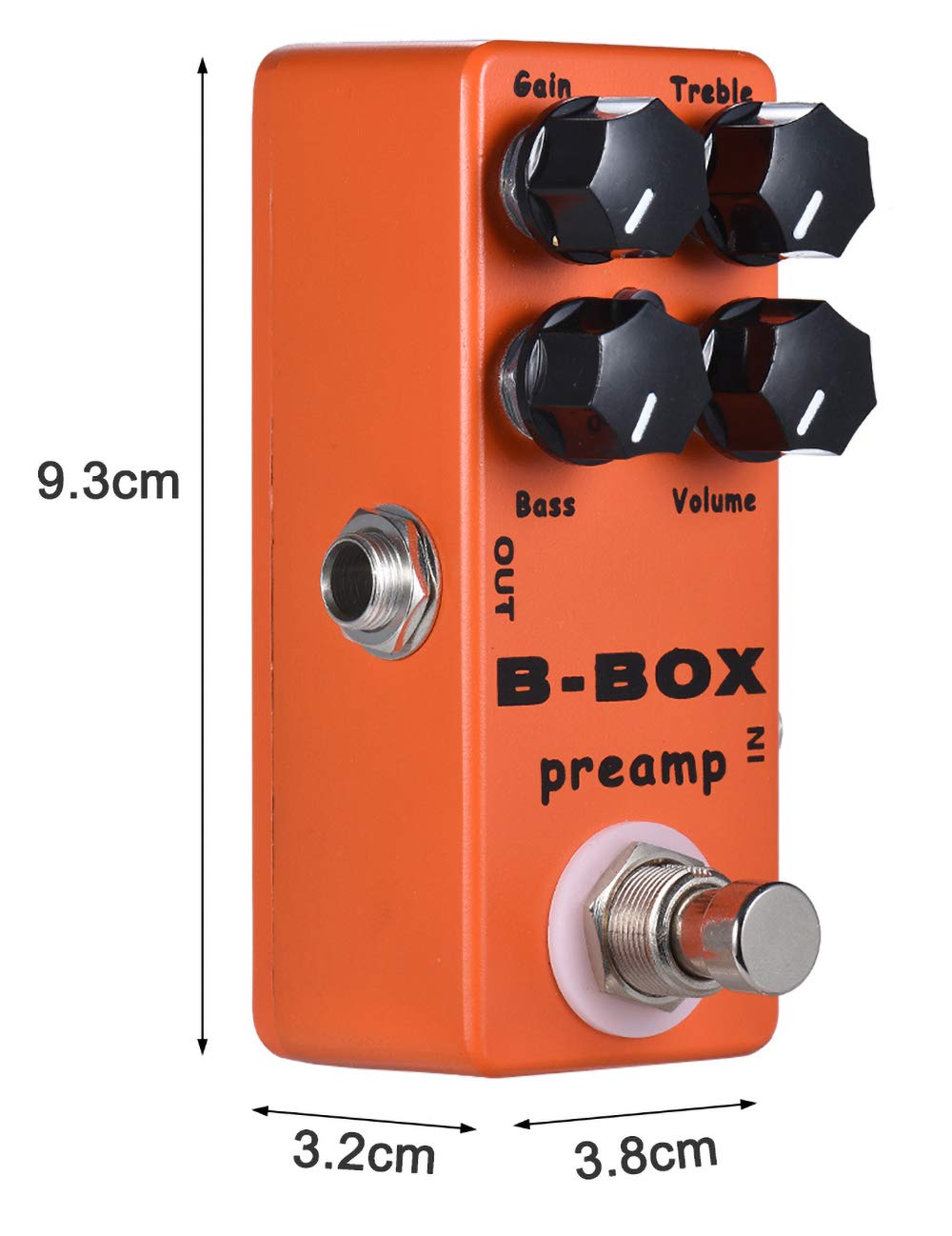 Pedal de Preamplificador de Guitarra Eléctrica YMuze Moskyaudio Mini B-Box sobremarcha