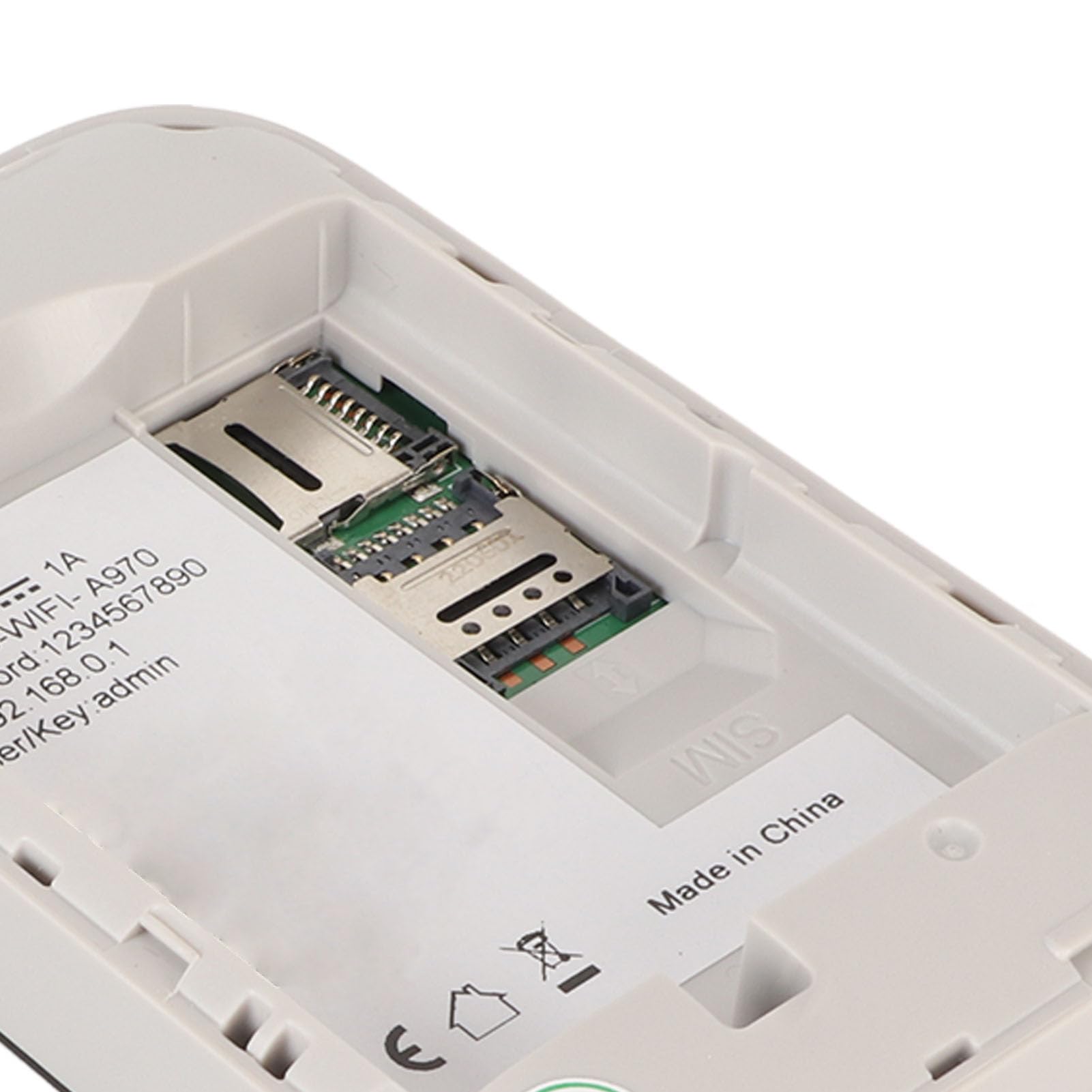 Bewinner Punto de Acceso WiFi Móvil - WiFi Portátil de 2,4 GHz con Ranura para Tarjeta SIM, Fuente de Alimentación de 3000 MAh/10 Usuarios hasta/Soporte 3G 4G para Viajes