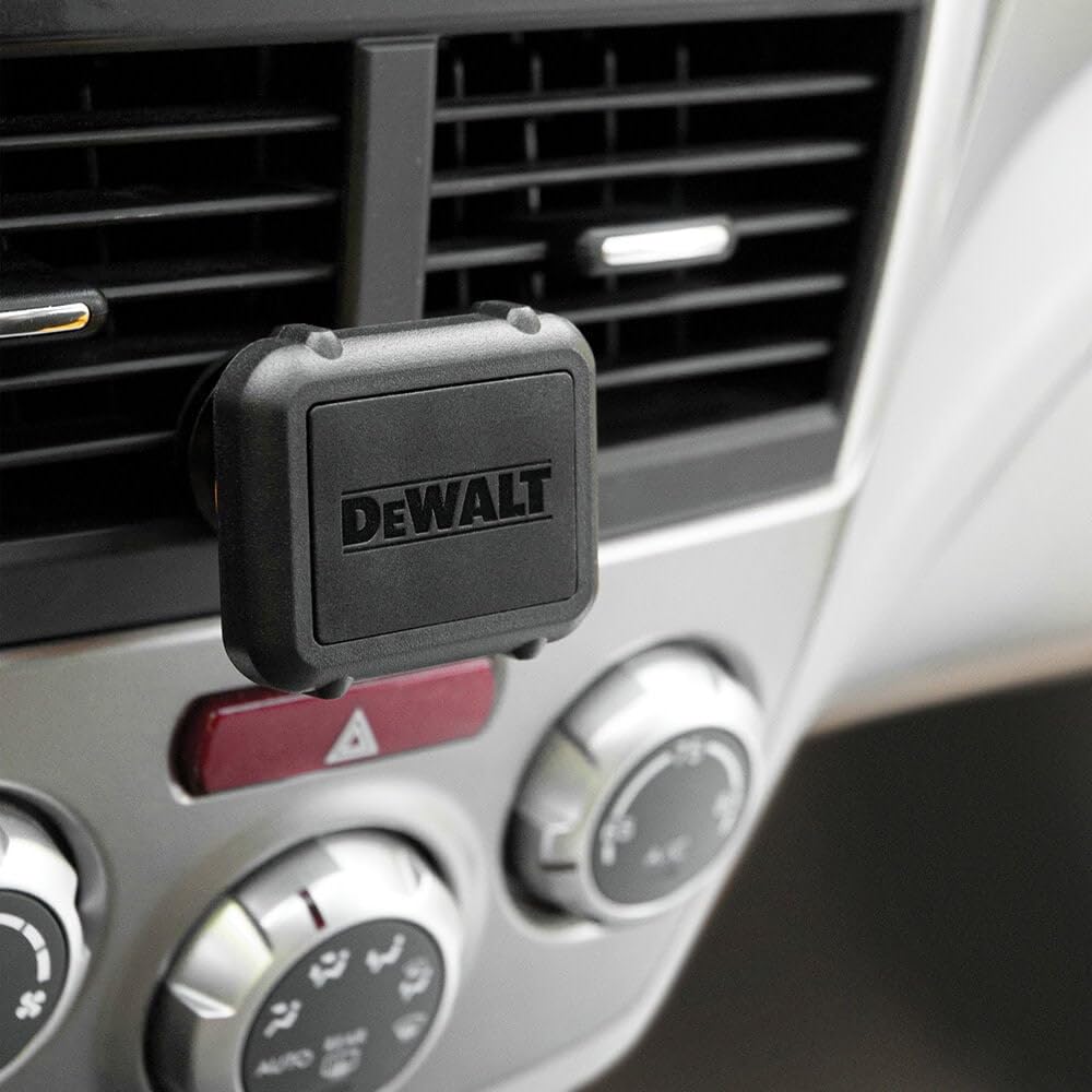 Dewalt Soporte magnético para teléfono en el Coche - Soporte magnético Reforzado para Rejilla de ventilación - Soporte magnético para teléfono en la Rejilla de ventilación del Coche