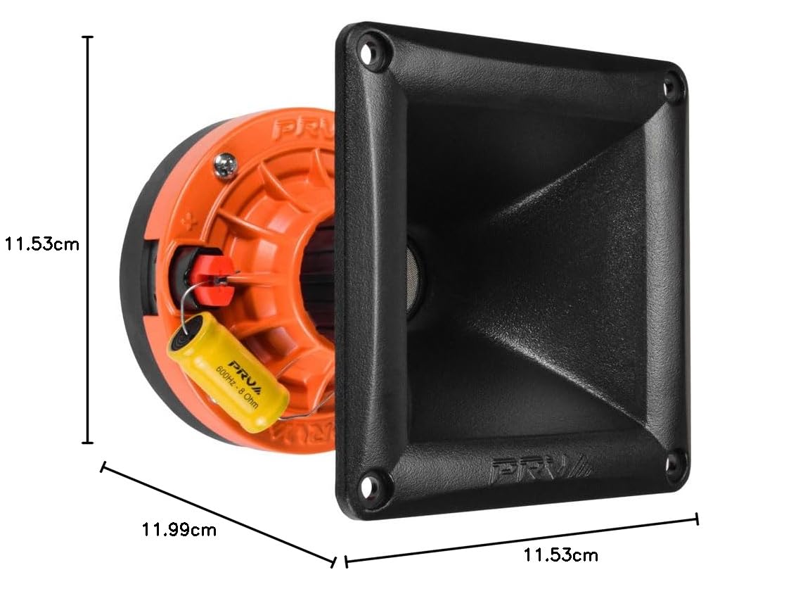Controlador de Compresión PRV Audio WG270Ph Salida 1 Pulgada 75 Vatios RMS 106.5dB Tweeter Combo Bocina para Audio de Coche