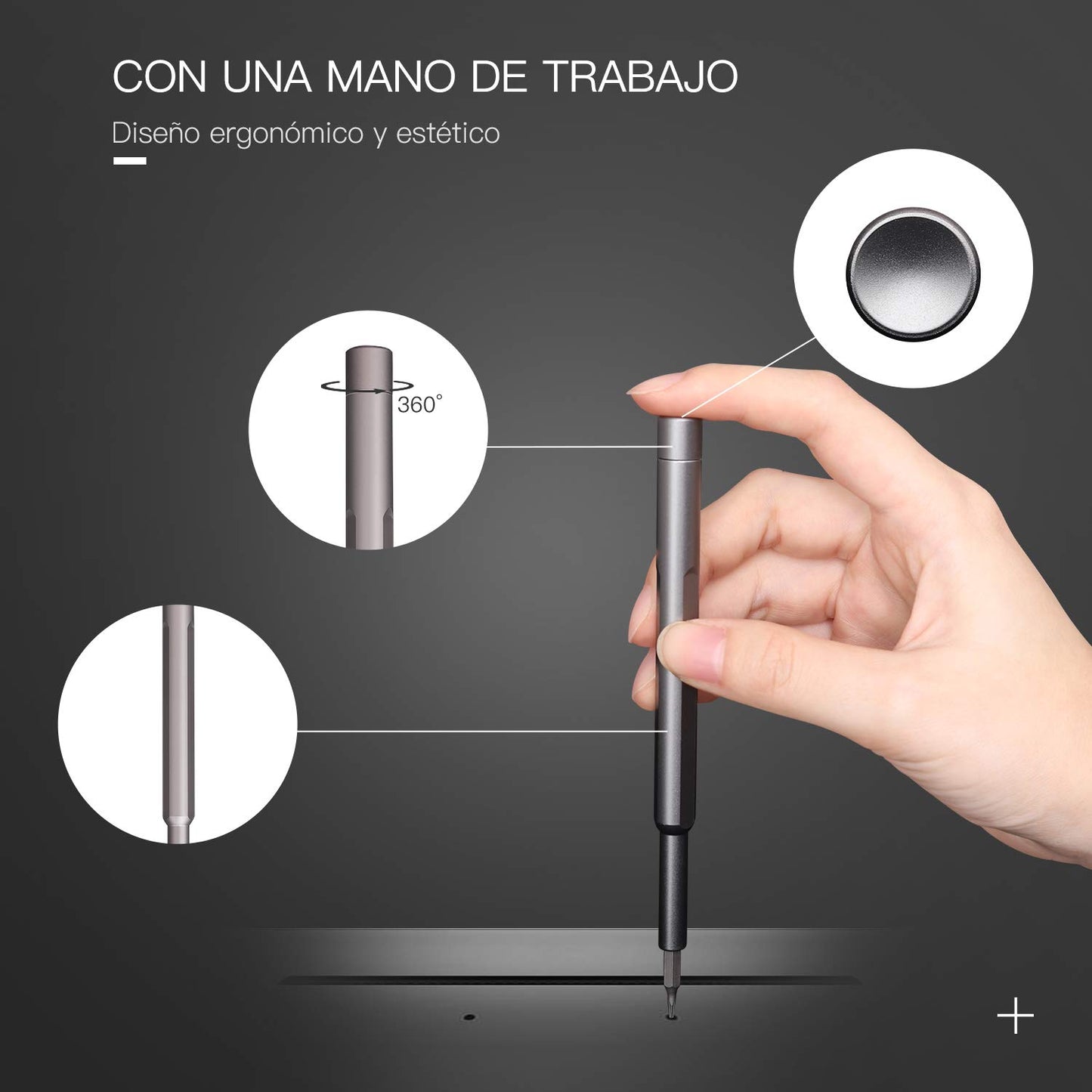 Juego de Desarmadores Precisión SOJITAS 67 en 1 con Puntas para Celulares, Laptop, Controles y más Herramientas magnéticas
