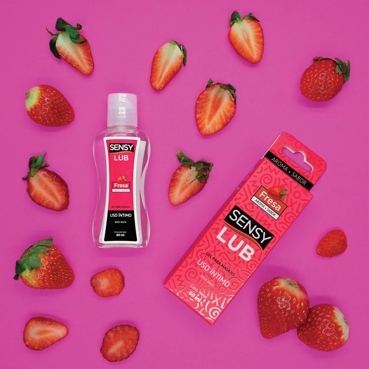 Gel Lubricante Íntimo Sensylub Fresa Base Agua Pack de 3