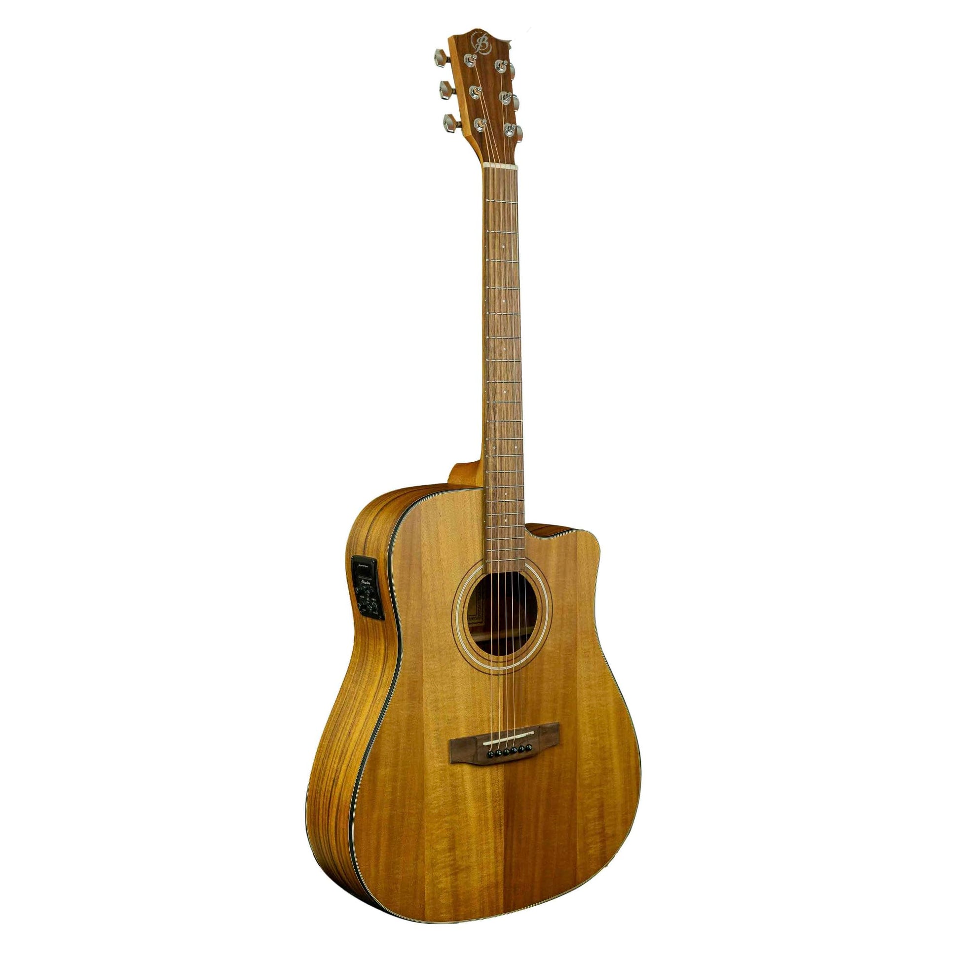 BAMBOO, Guitarra Electroacústica Harmony Koa con Funda Acolchada, 41 pulgadas, madera Koa