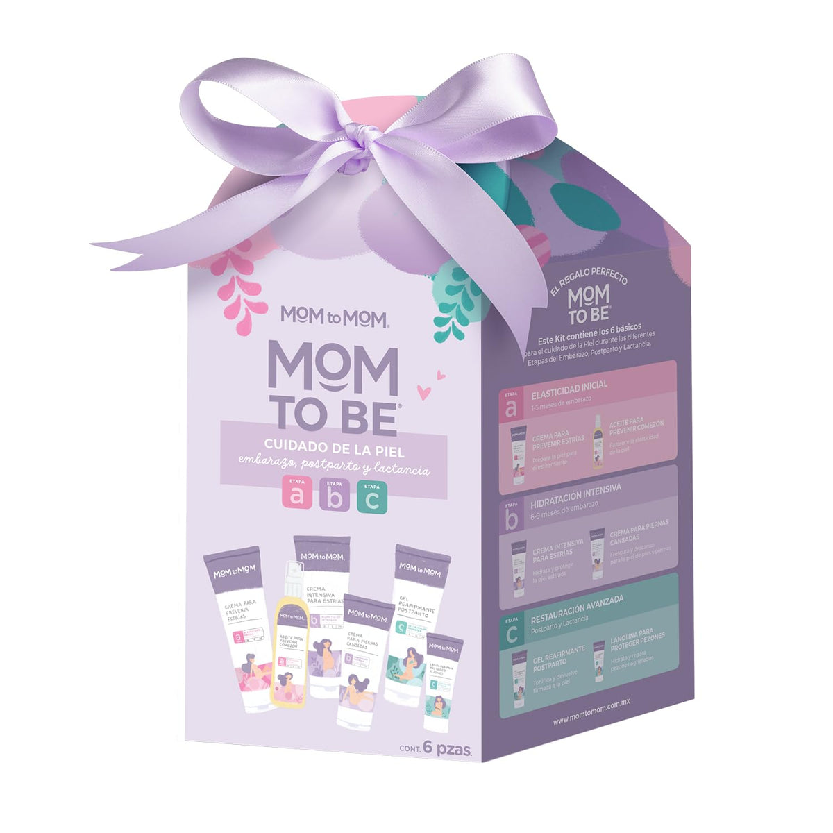 MOM to MOM Kit Tratamiento para el cuidado de la piel en cada etapa del embarazo y postparto