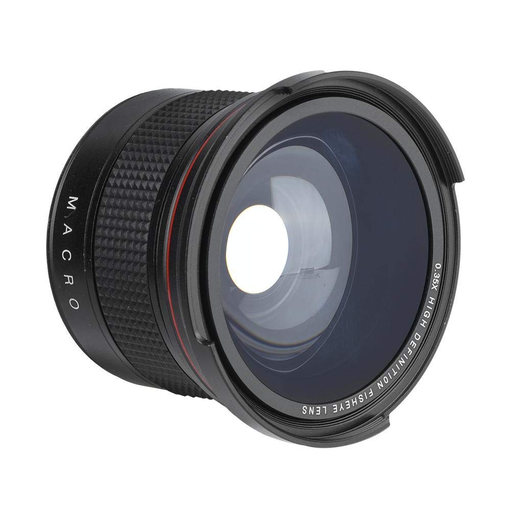 58mm 0.35X Ojo de pez, Lente súper Gran Angular para cámara Digital SLR/DSLR de 58 mm de Montaje con Tapa de Lente