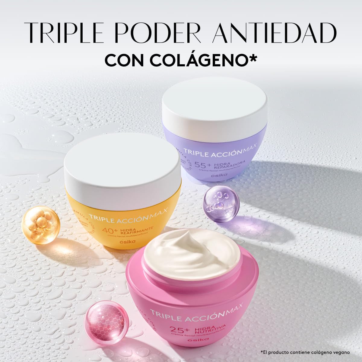 ésika - Crema Facial Hidra Reparadora 55+ Triple Acción Max 120 g