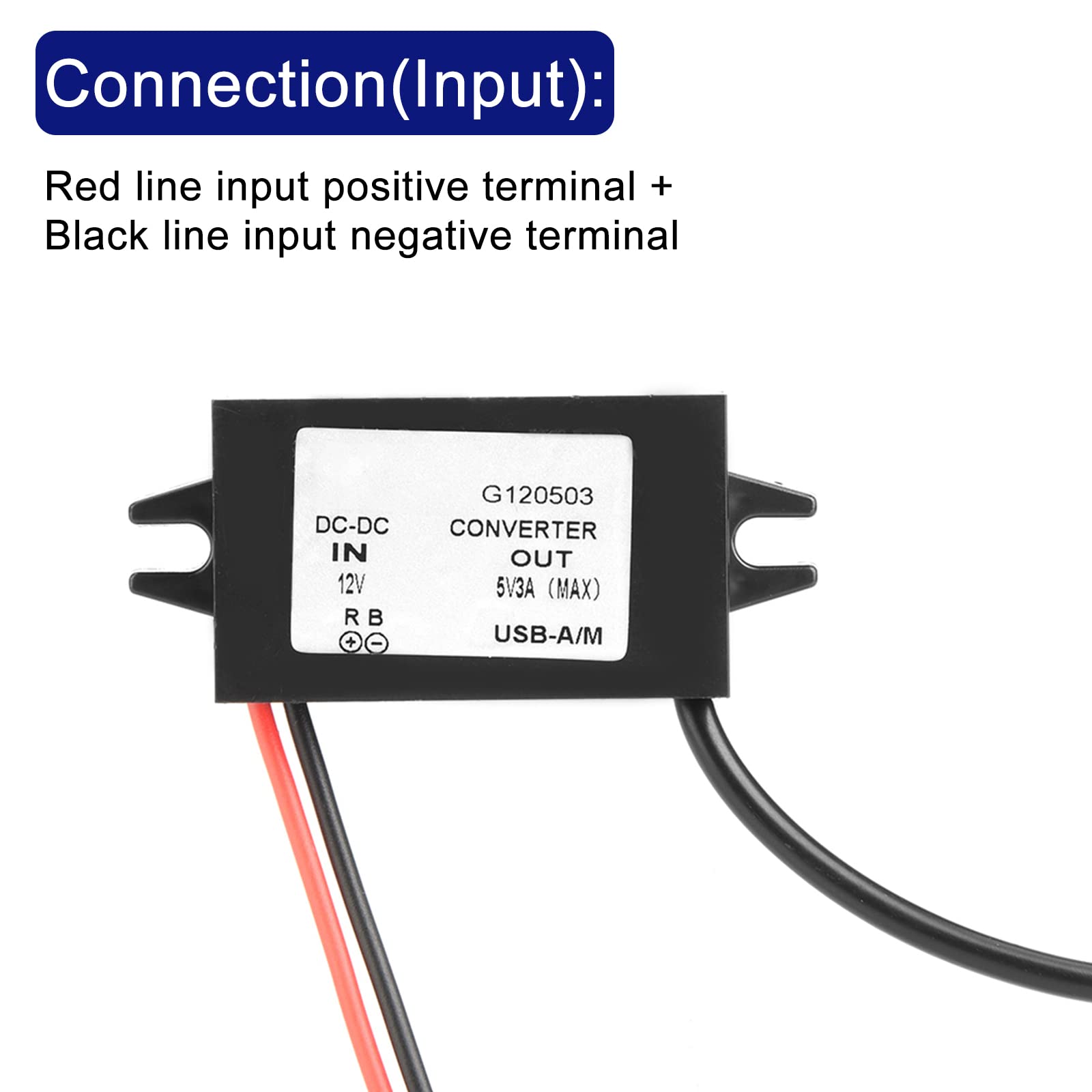 Convertidor DC-DC Módulo de Fuente de Alimentación Reductor USB Convertidor de Automóvil 12V a 5V 3A Conectores Adaptadores USB para Teléfono Pantalla LED de Audio para