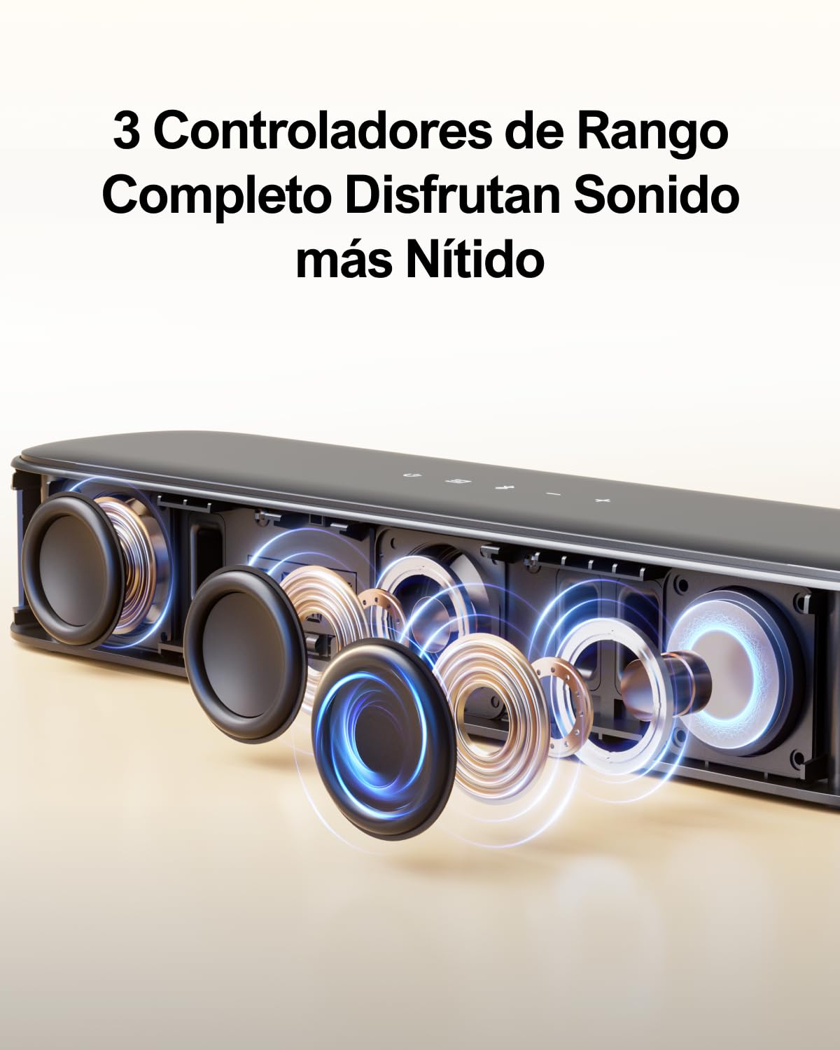 ULTIMEA 5.1ch Barra de Sonido de con Subwoofer, Sistema de Sonido Envolvente Virtual de Teatro en Casa para TV, Control de App, 2 Altavoces Envolventes, Opt/AUX, Potencia Máxima de 250W, Aura A30