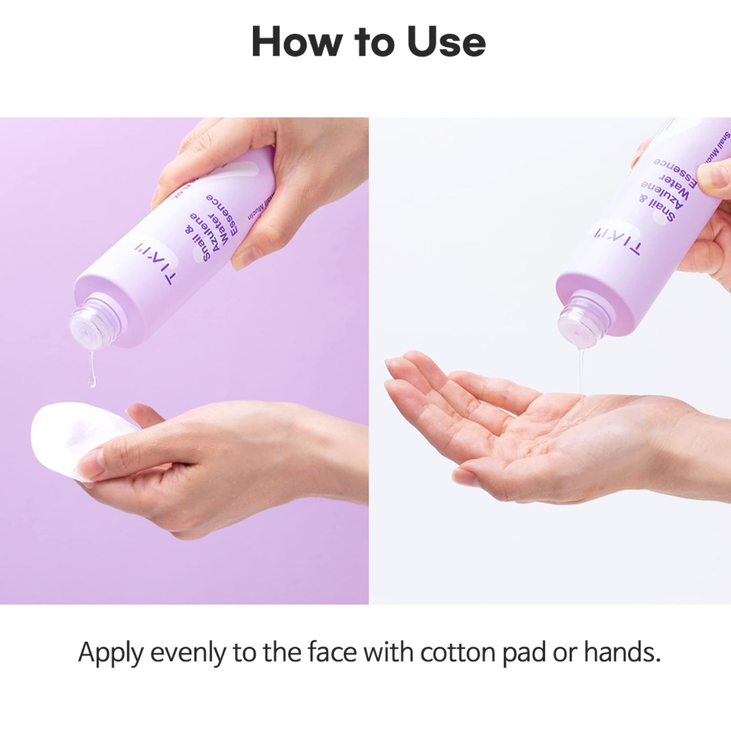 TIAM Esencia de agua de caracol y azuleno, esencia de caracol, esencia de caracol, tóner hidratante para cara con filtro de secreción de caracol, reparación de la piel dañada, mucina de caracol, 6 onzas líquidas
