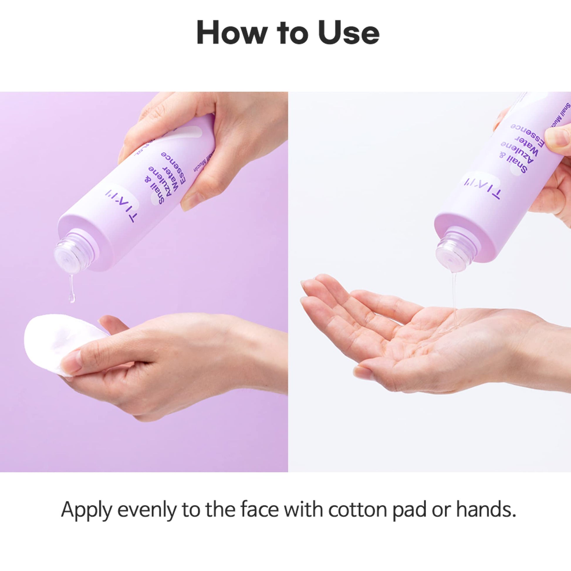 TIAM Esencia de agua de caracol y azuleno, esencia de caracol, esencia de caracol, tóner hidratante para cara con filtro de secreción de caracol, reparación de la piel dañada, mucina de caracol, 6 onzas líquidas