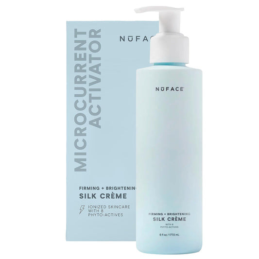 NUFACE | Silk Crème 177ml | Activador de Microcorriente Facial en Crema Hidratante Facial con Acido Hialuronico | Tecnología IonPlex Ácido Hialurónico y Colageno | Completa tu Rutina de Skin Care