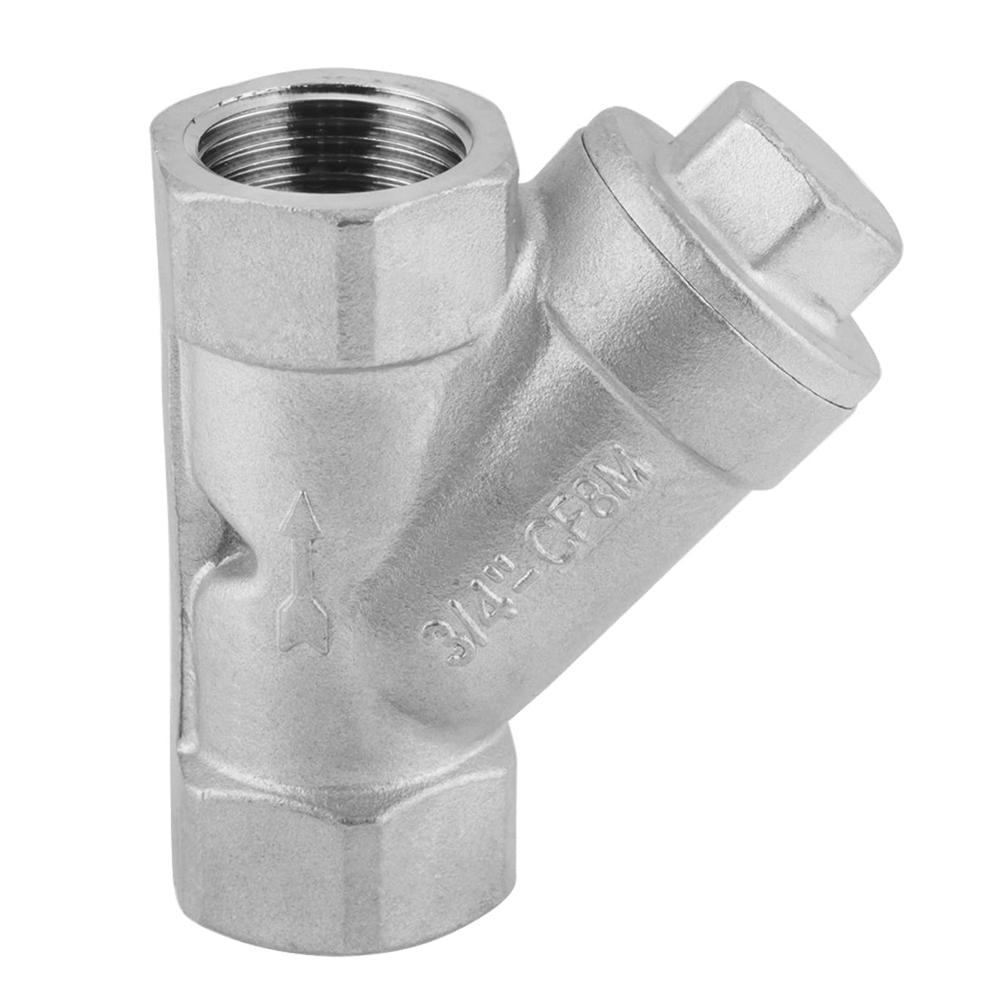 Filtro de Tipo Y PT Rosca de Acero Inoxidable 3/4" para Agua, Aceite y Gas
