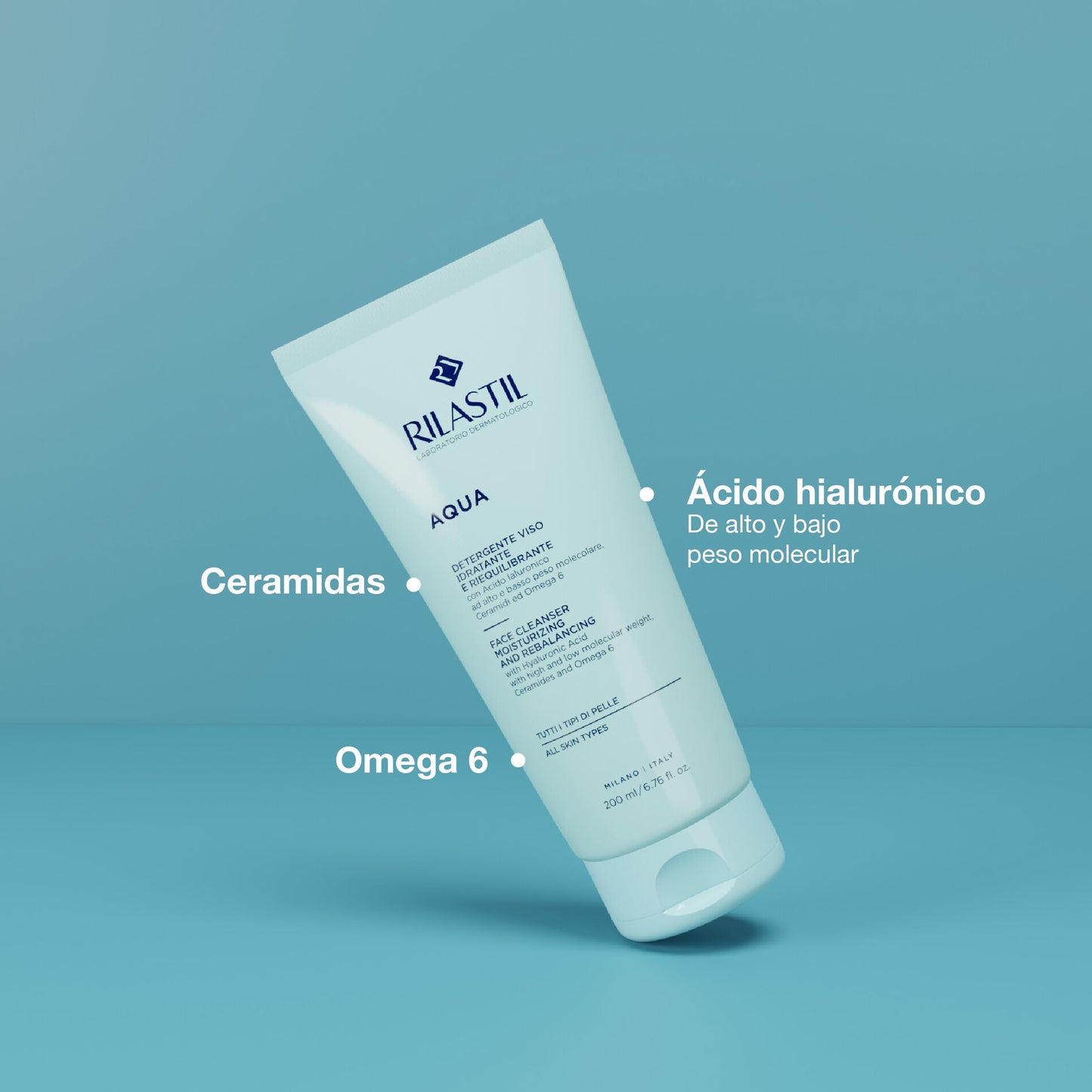 Rilastil Aqua Moisturizing Face Cleanser