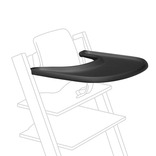 Stokke Bandeja, Diseñada exclusivamente para la Silla Tripp Trapp - Fácil de usar y limpiar - Hecha con plástico sin BPA - Para niños de 6-36 meses (Black)