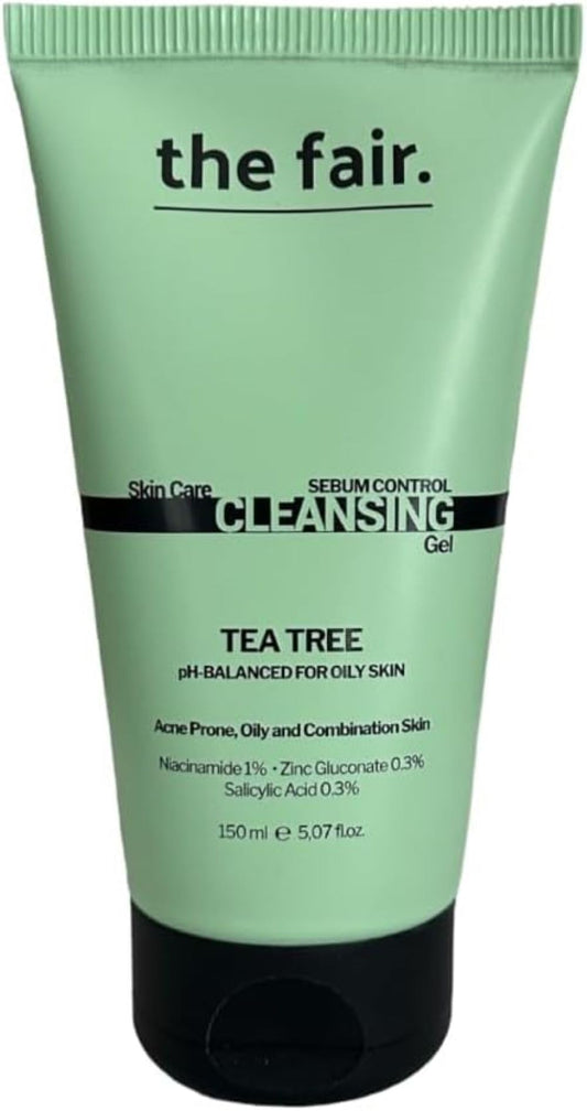 The Fair. Gel Limpiador Facial Control de Grasa, pH Balanceado para Pieles Propensas al Acné, con Niacinamida y Ácido Salicílico. 150 ml