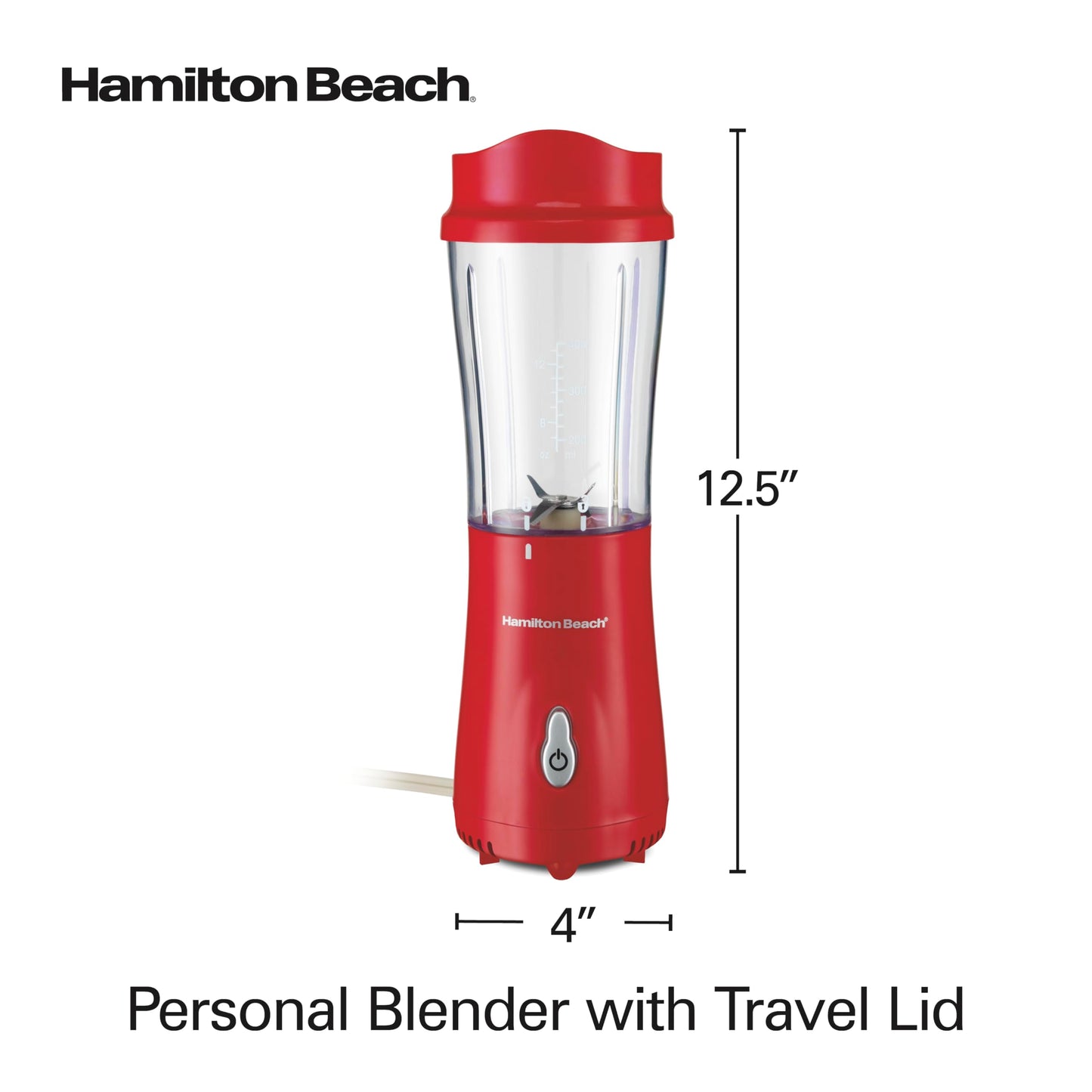 Licuadora personal con tapa de viaje Hamilton Beach 51101RV