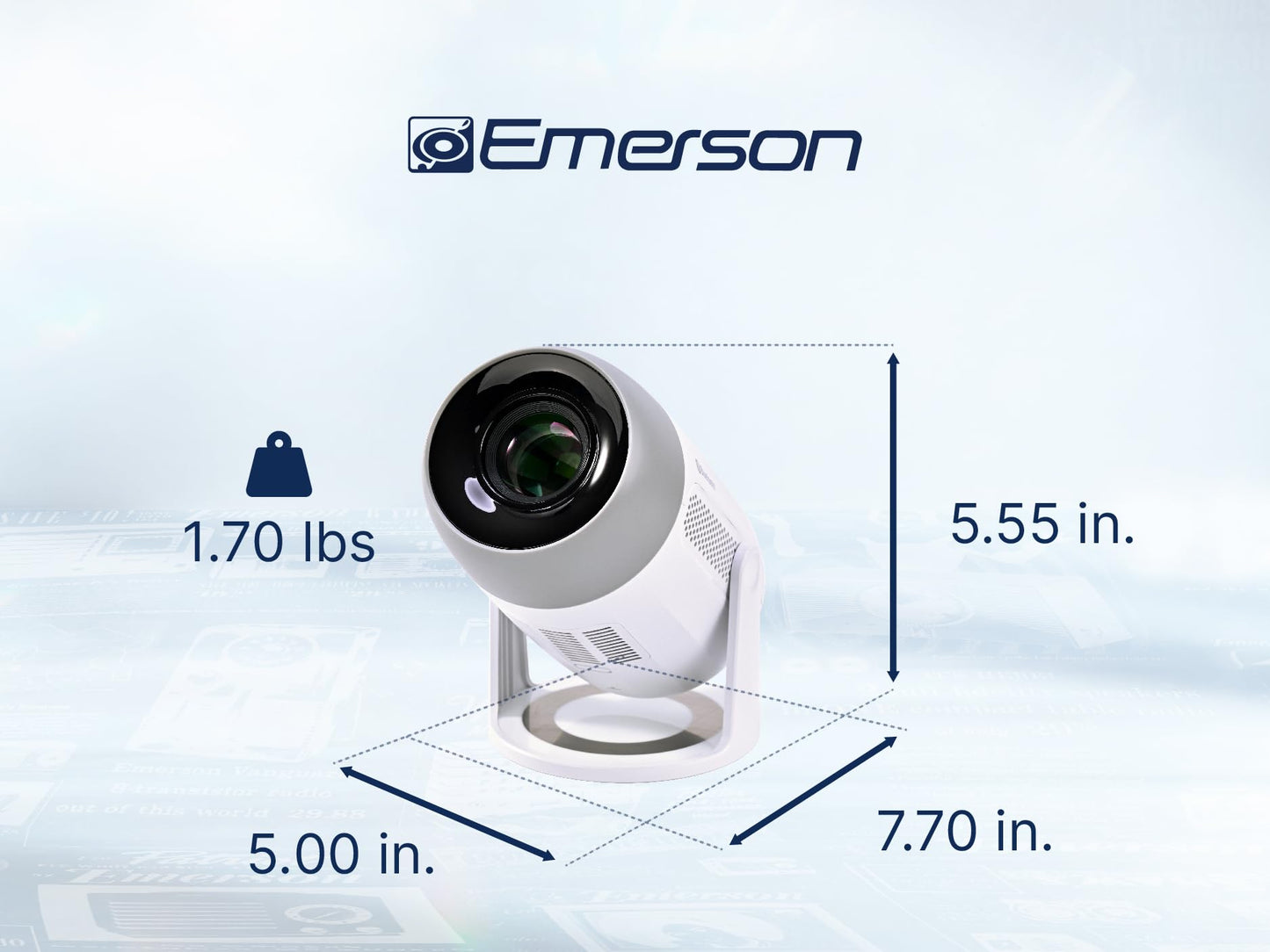 Emerson EVP-3003 Proyector LCD de Cine en casa de 150 Pulgadas