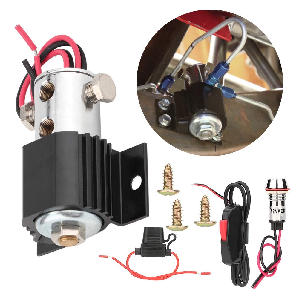 Qiilu Kit de bloqueo de línea de freno, bloqueo de freno universal Kit de control de balanceo de freno Kit eléctrico Soporte de colina para sistemas eléctricos de 12-16 voltios
