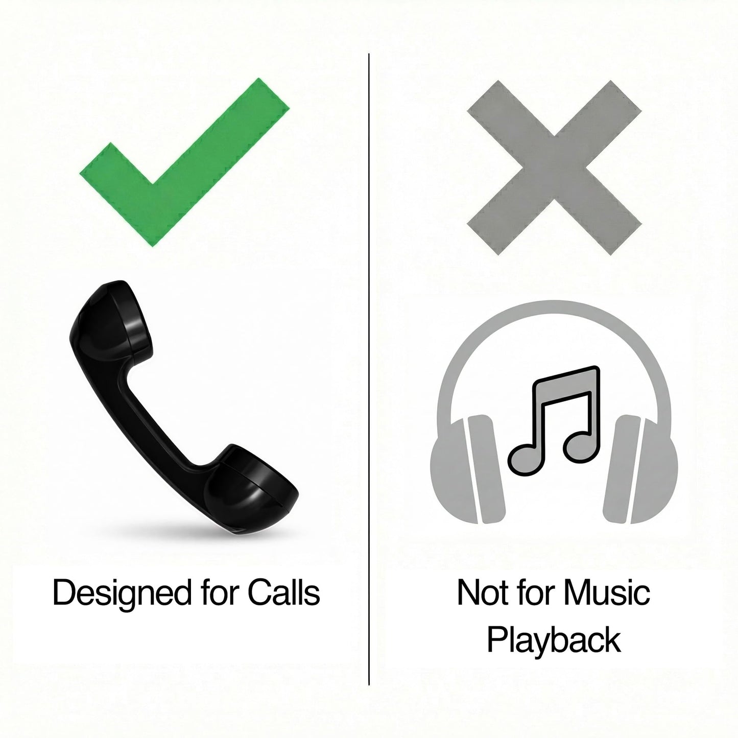 Opis Technology 60s micro: auriculares retro para iPhone, Galaxy, Huawei y smartphones modernos (negro)