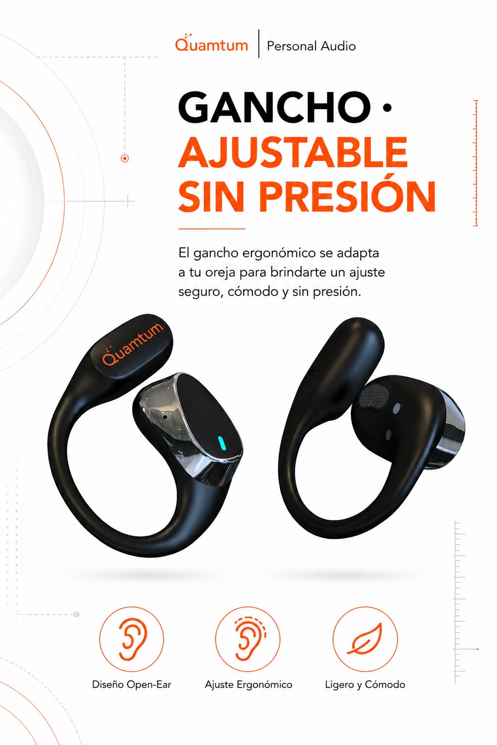 Audífonos Inalámbricos QUAMTUM Pro Active X1 Bluetooth 5.3