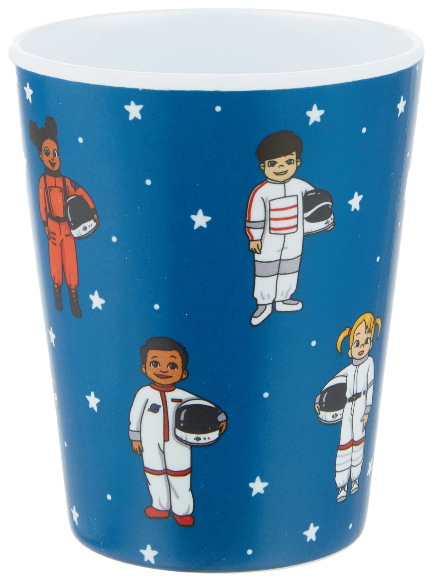 Colorfull Plates Juego de vajilla para niños, astronauta y temática espacial (plato de comida, cuenco y taza) regalo para niños y bebés