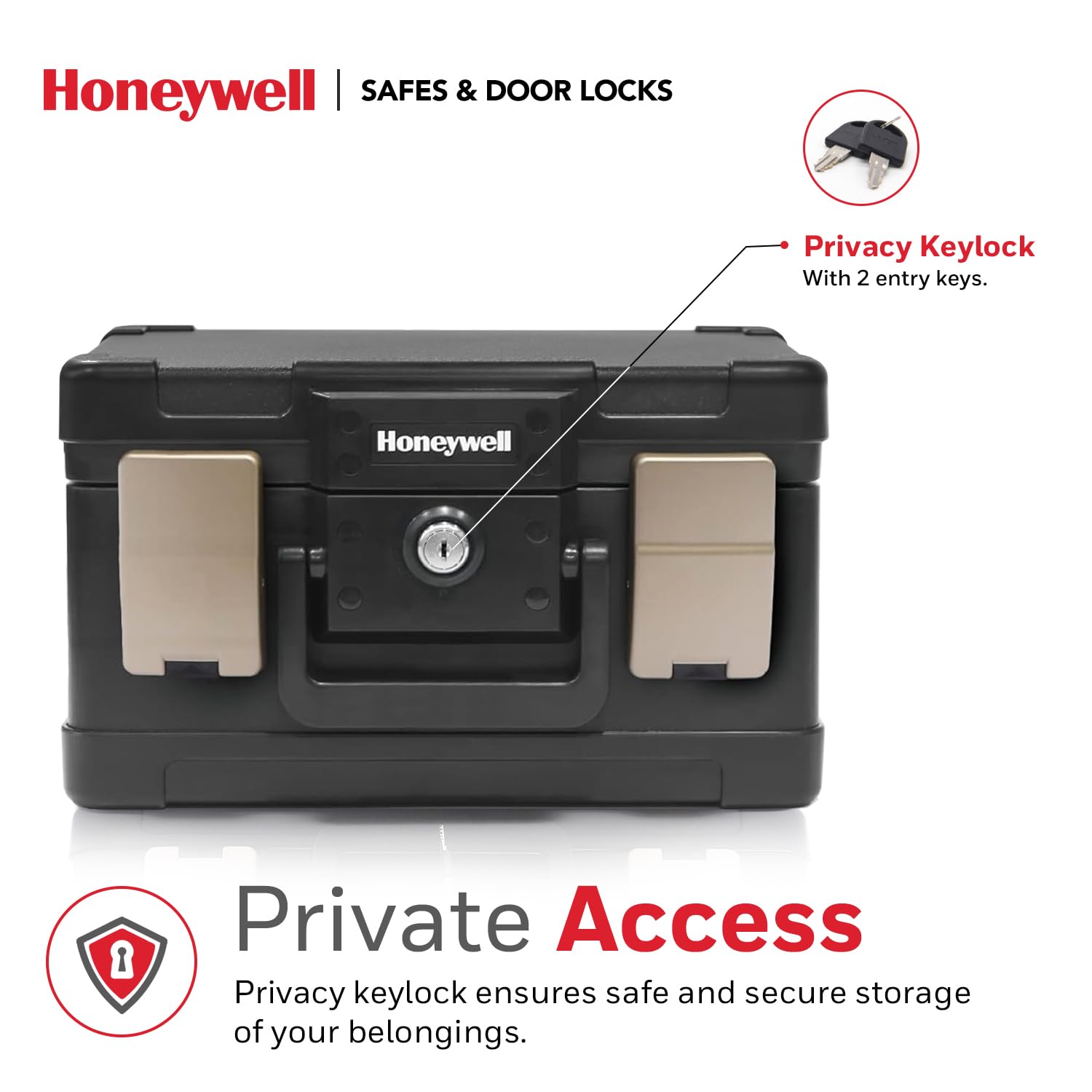 Honeywell 0,15 CU. 4.6 m² Moldeado Fuego Pecho, 9.8" x 12.4" x 7.3" - 0.15 Cubic Feet, Negro