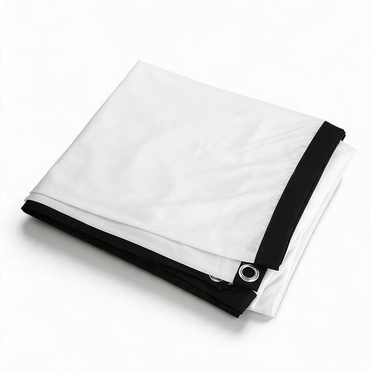 Pantalla Proyector HD 100 Pulgadas 16:9, Portátil para Películas 3D, Cortina Blanca para Montaje en Pared, Ideal para Salas de Cine en Casa