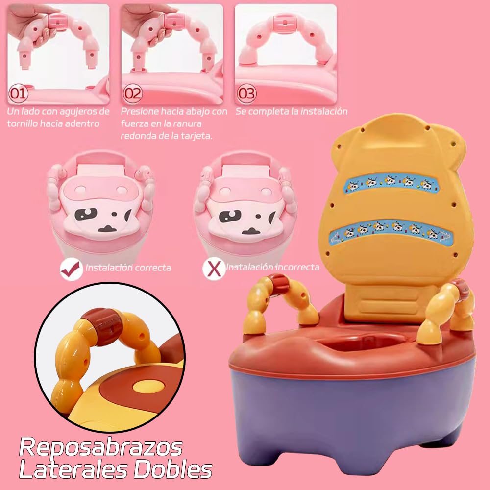 Fishlead Bañito Entrenador para Bebés, con Cepillo y Recargaderas de Brazo