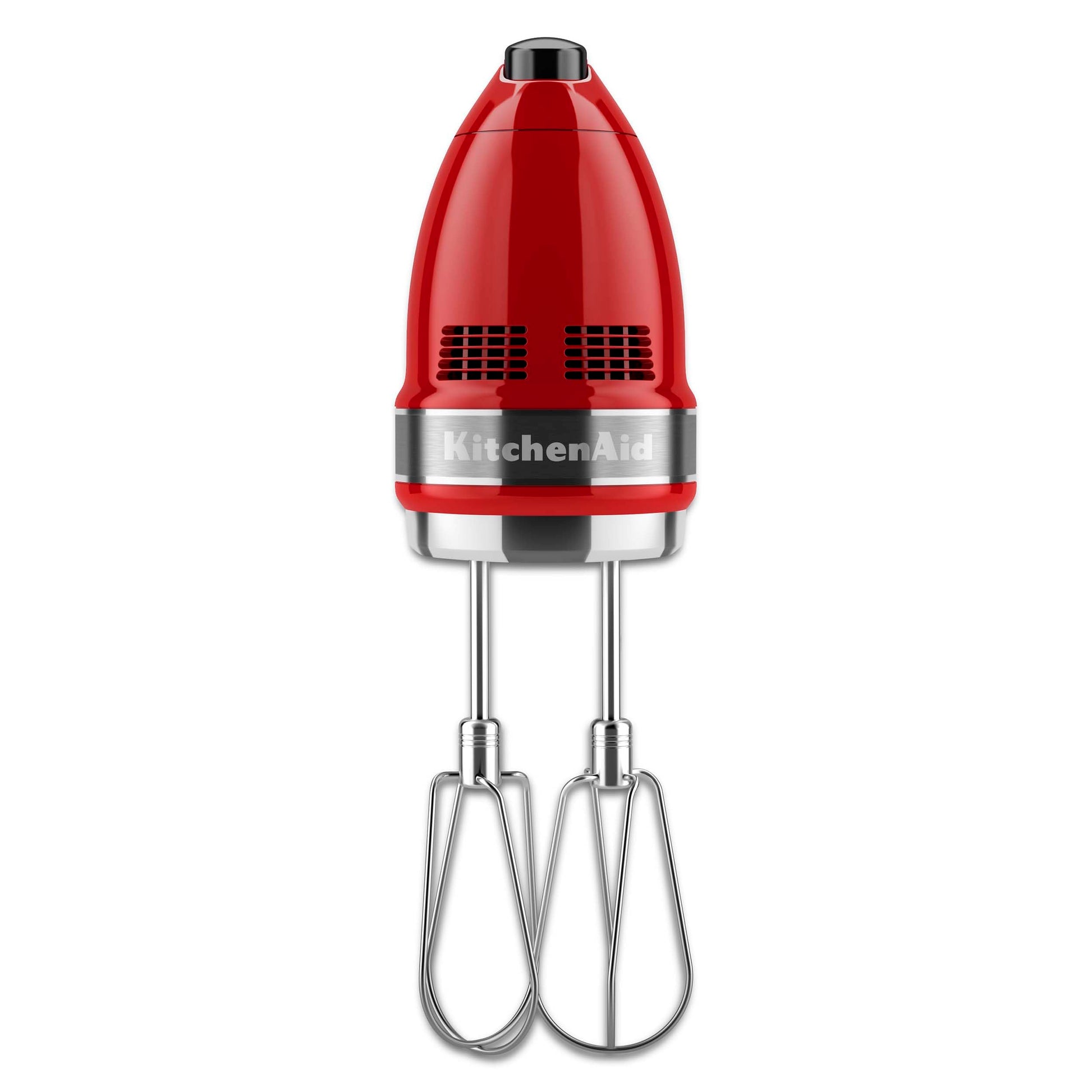 KitchenAid KHM7210ER 7-Speed Digital Hand Mixer with Turbo Beater II Accessories and Pro Whisk Empire rojo