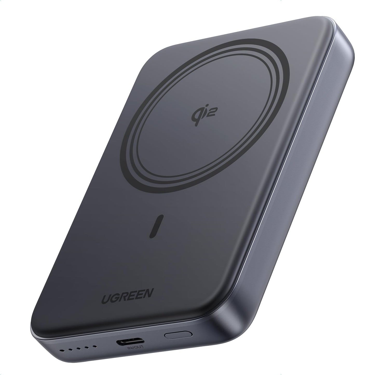 Batería Portátil UGREEN Qi2 15W Inalambrico 10000mAh Carga Rápida Magnética para iPhone