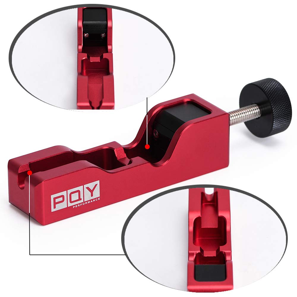 PQY - Herramienta universal para la mayoría de bujías de 10 mm, 12 mm, 14 mm, 16 mm, color rojo