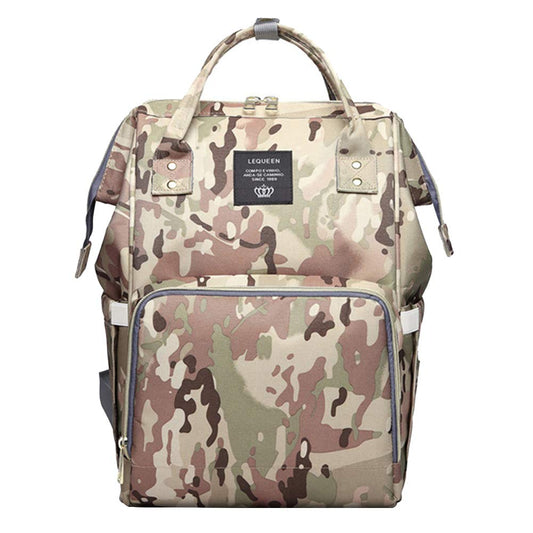 Bolsa de Pañaleras QIXINGHU Gris Amplia y Multifunción Impermeable para el Cuidado del Bebé