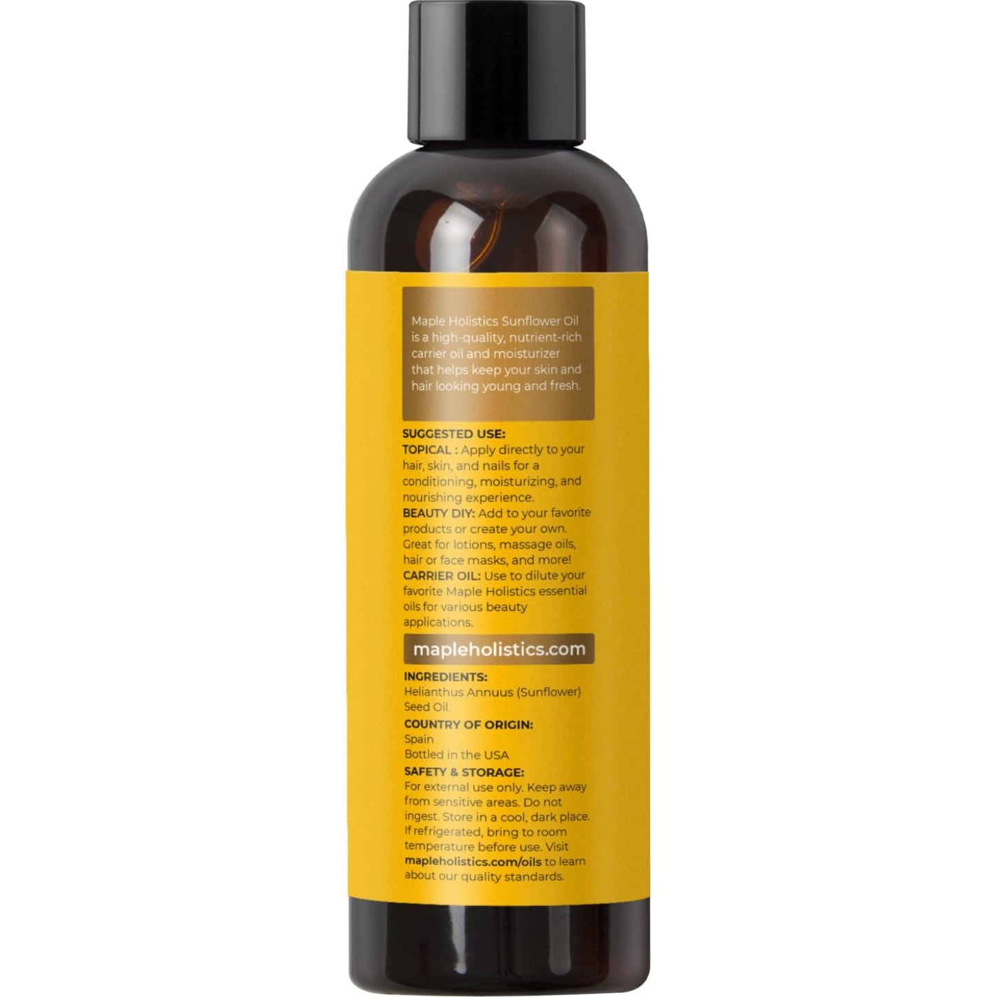Aceite de Girasol Orgánico 100% Puro para Aromaterapia y Masajes - Oferta Exclusiva de Aceite Vegetal Orgánico - Aprovecha ahora.