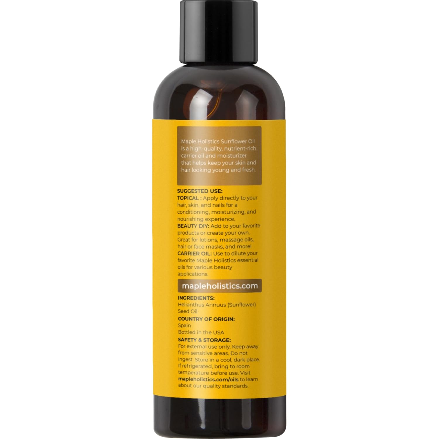 Aceite de Girasol Orgánico 100% Puro para Aromaterapia y Masajes - Oferta Exclusiva de Aceite Vegetal Orgánico - Aprovecha ahora.