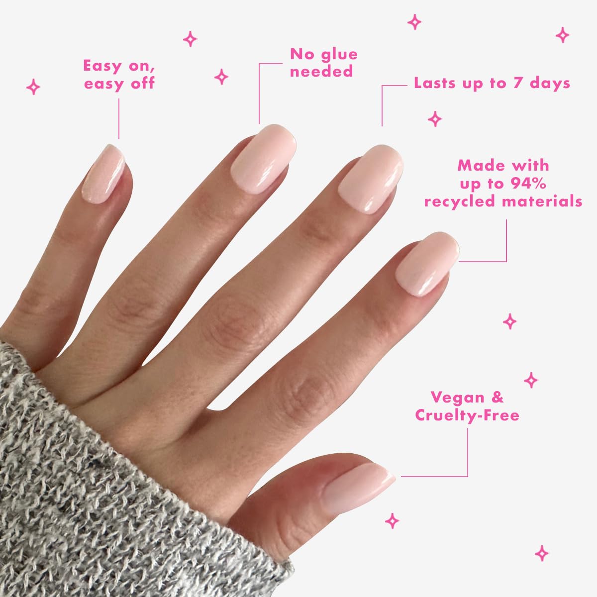 Olive & June U?as Postizas Classic Super Stick Mani