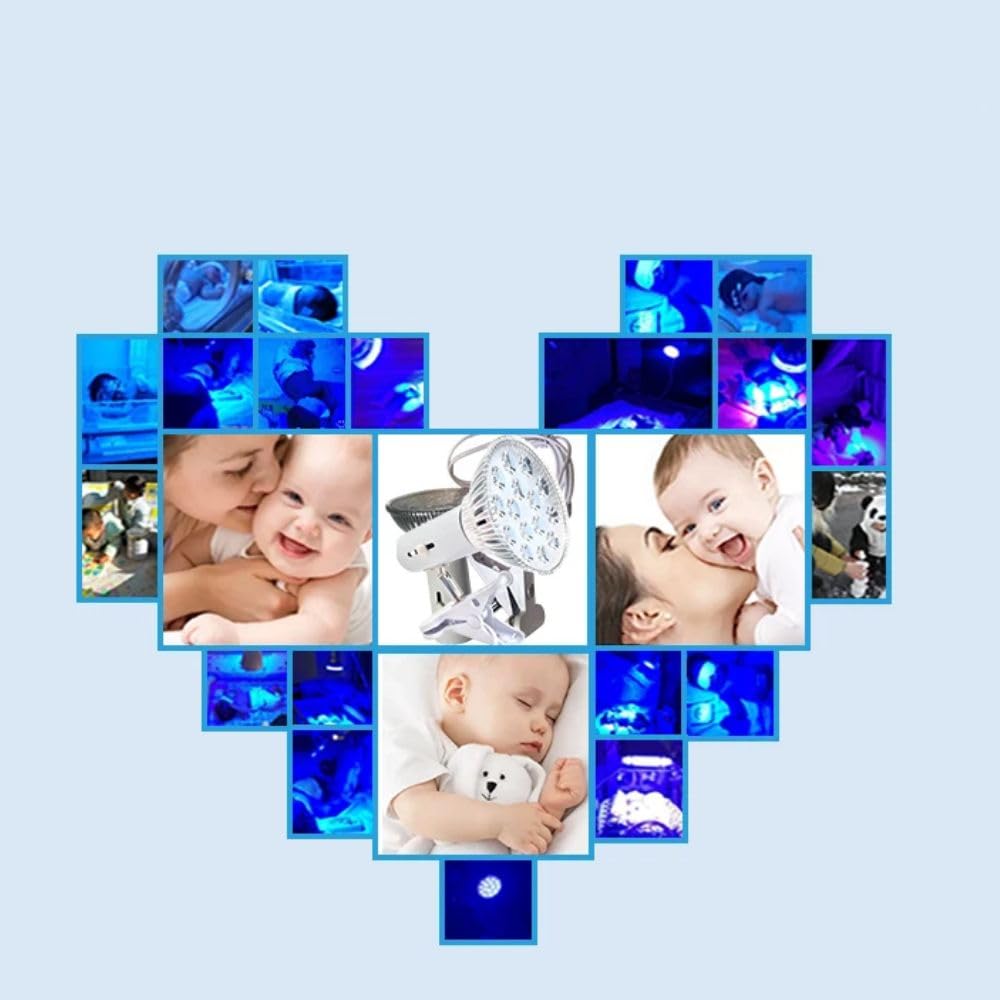 Lámpara Terapia De Luz Stickfrease Azul Portátil con 18 Chips Led para Bebé Recién Nacido