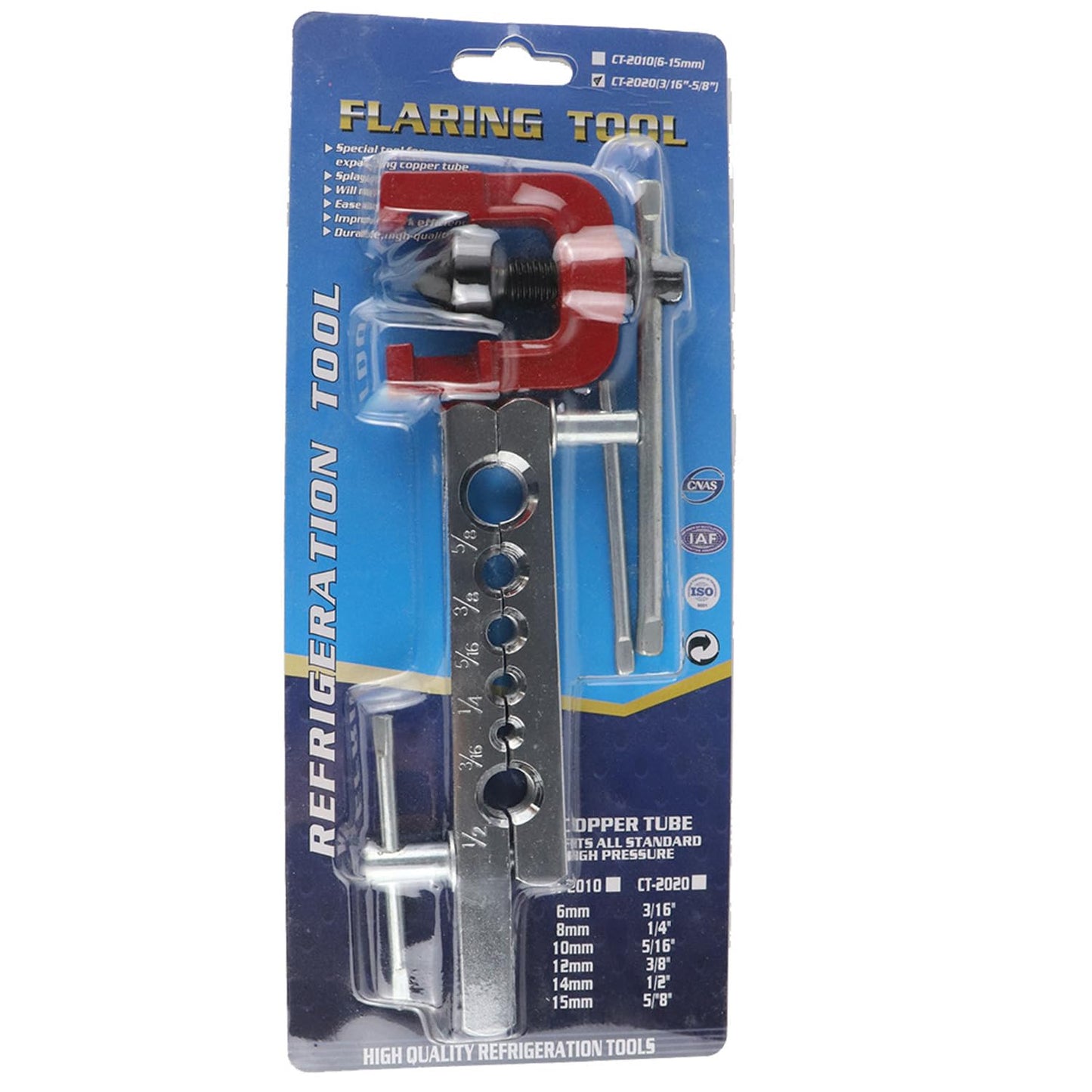 SDFNBRA - Kit de herramientas de ensanchamiento para línea de freno y herramienta de tubería de latón, 6 troqueles de 3/16"-5/8", para reparación de frenos Brakeline